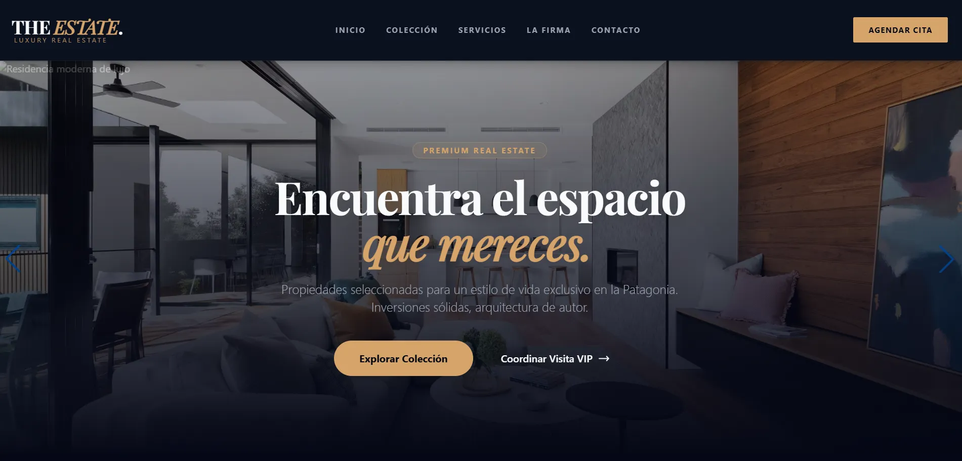 Sitio Inmobiliario de Alto Rendimiento