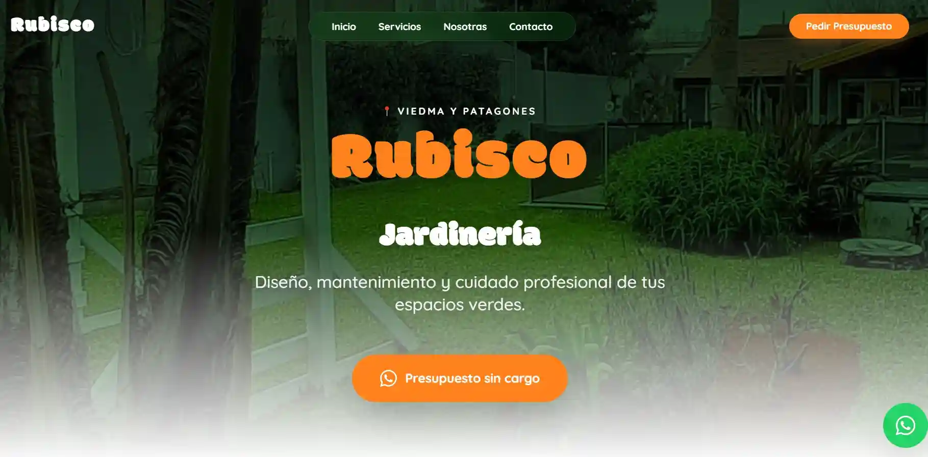Sitio web Rubisco Jardinería